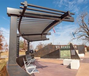 Curved Steel Pergola 