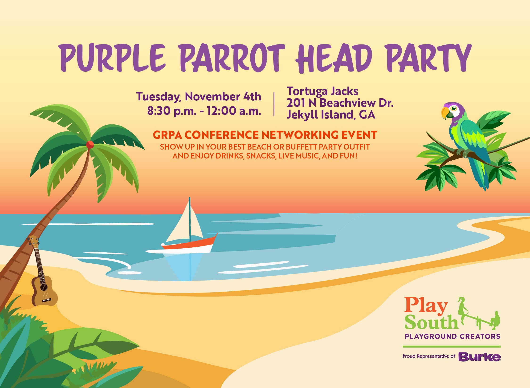 PlaySouth GRPA Social Invitation